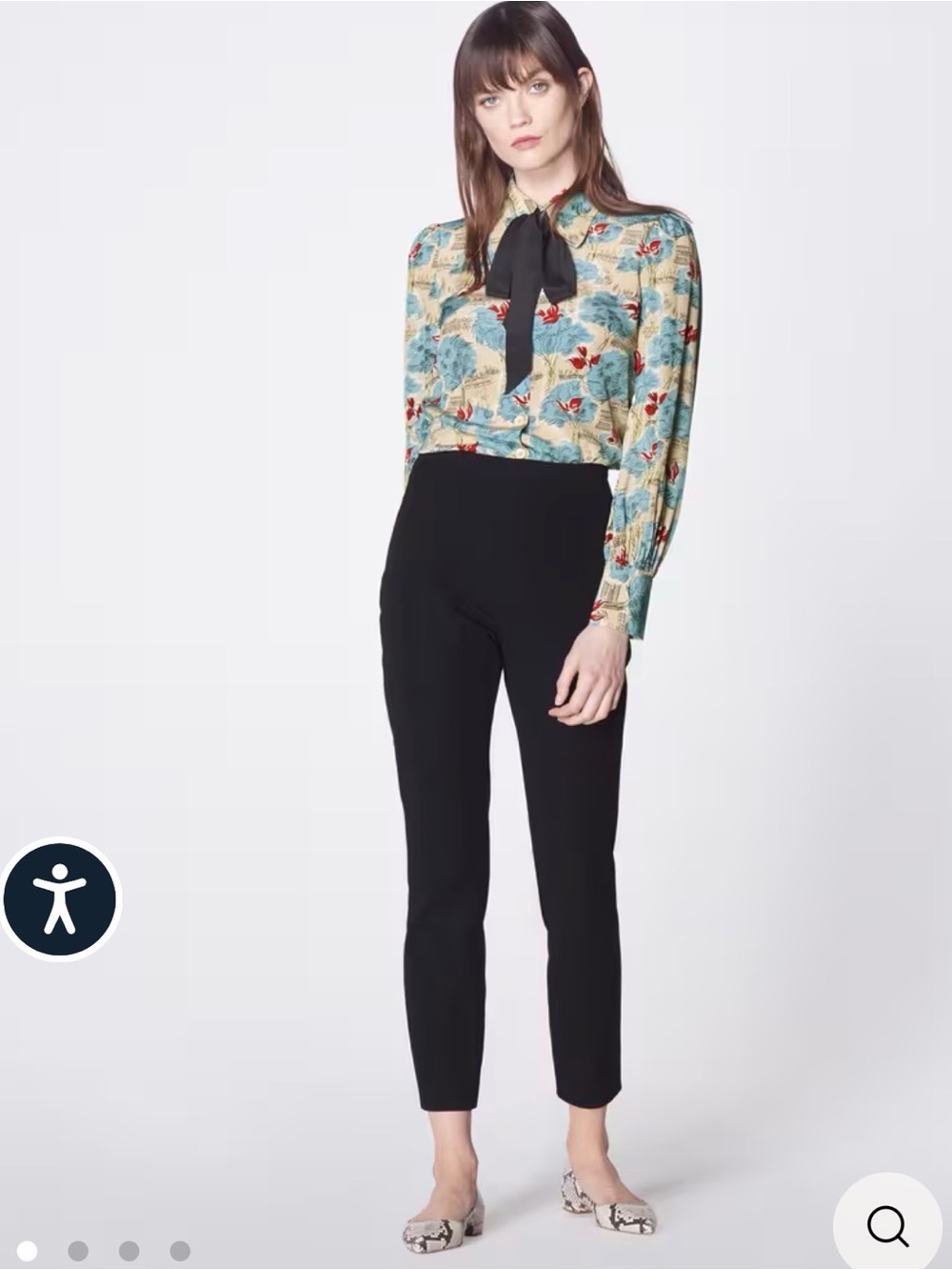 LK Bennett Eden Black Skinny Stretch Trousers US 6/UK10